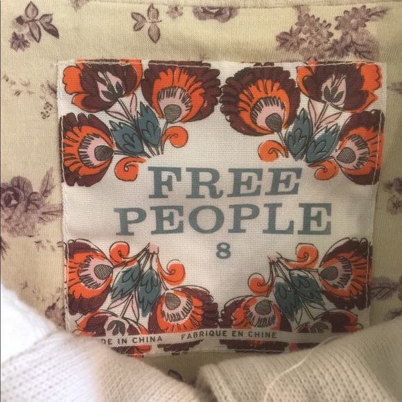 Free People Size 8 Beige/Cream Knit Sweater Jacket - Picture 7 of 8